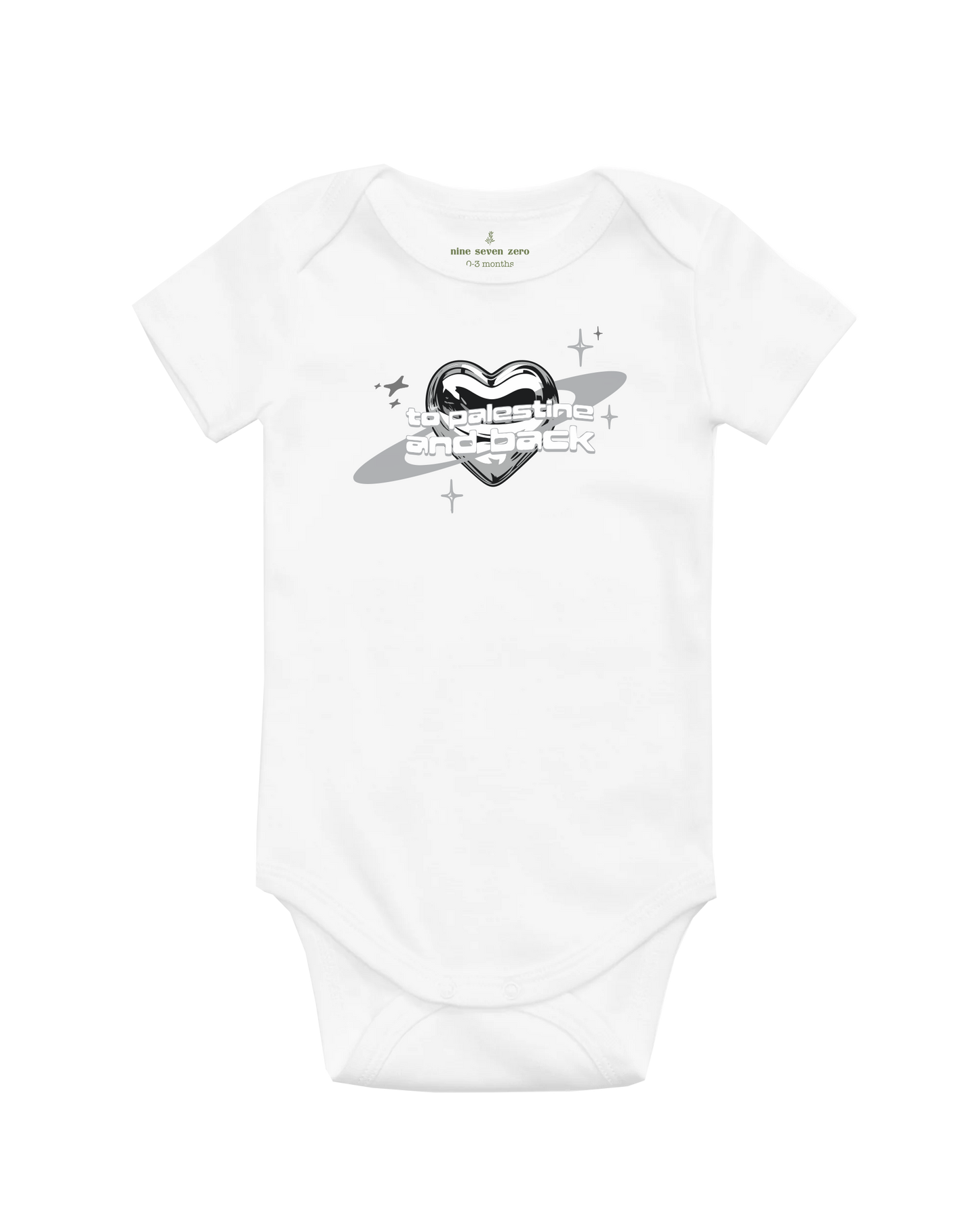 Heart Of Steel (baby one-piece)