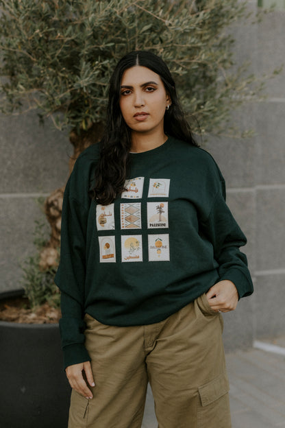 9 stamps sweater