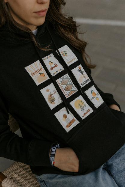 9 stamps hoodie