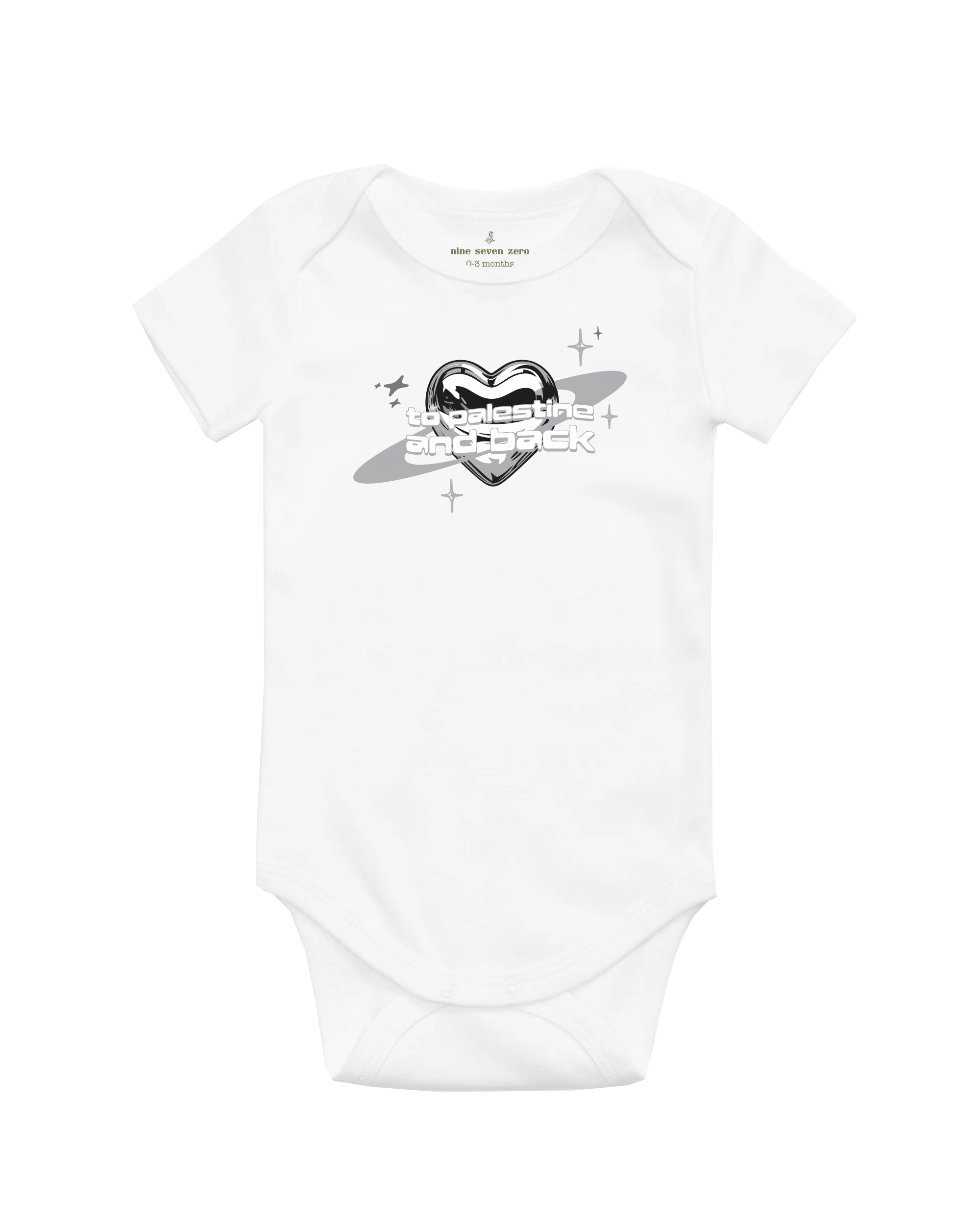 Heart Of Steel (baby one-piece)