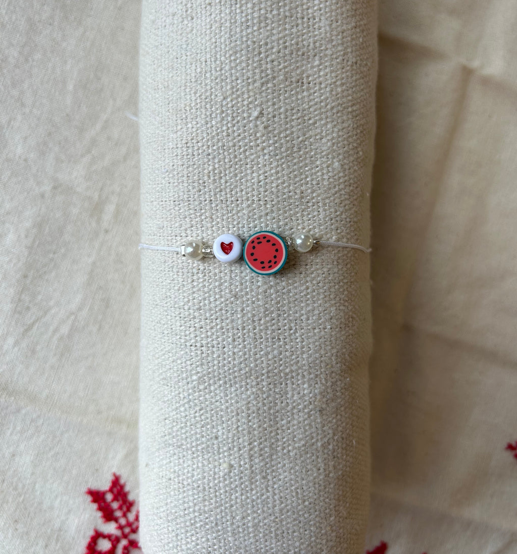 minimal watermelon bracelet